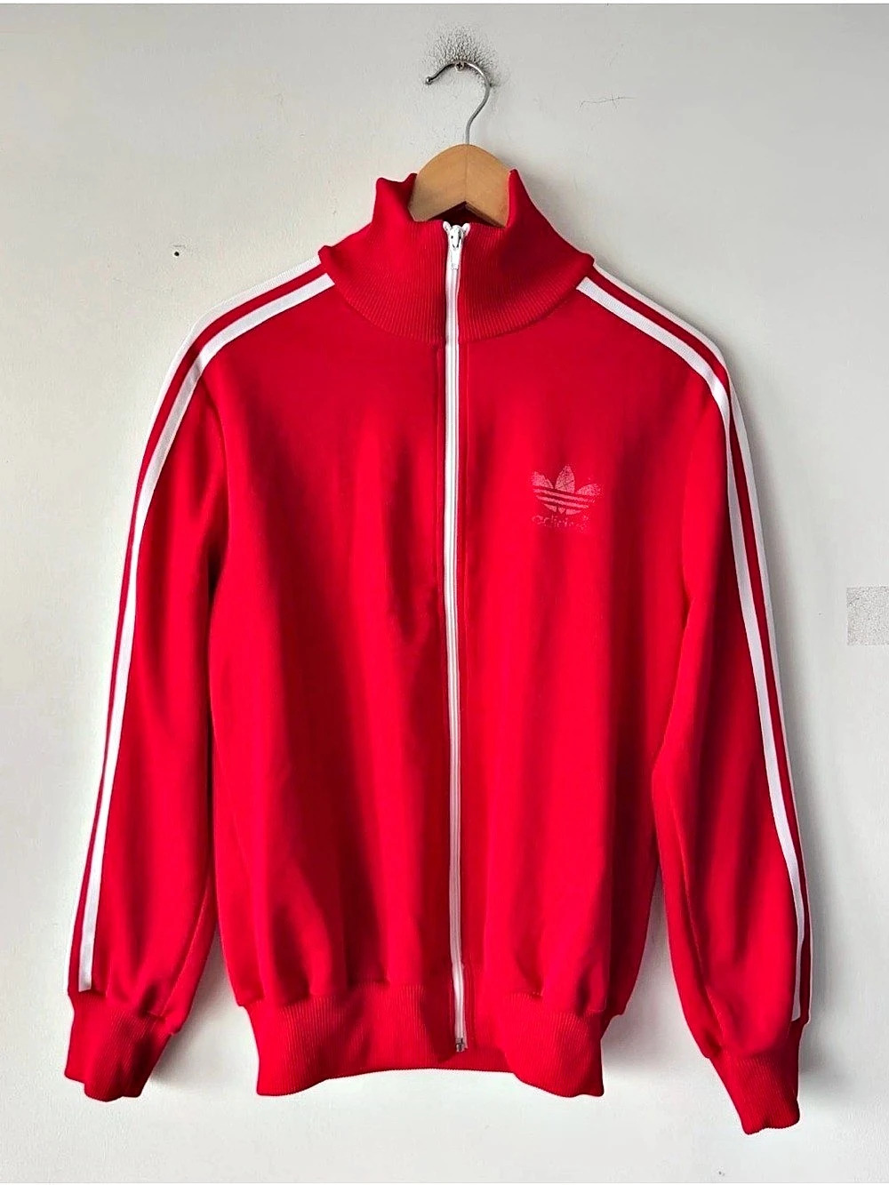 Vintage Adidas Mens Track Jacket Red Size M